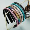 Women's Hairband Simple Color Rhinestone Headband Anti-slip Face Wash Hairpin Headwear