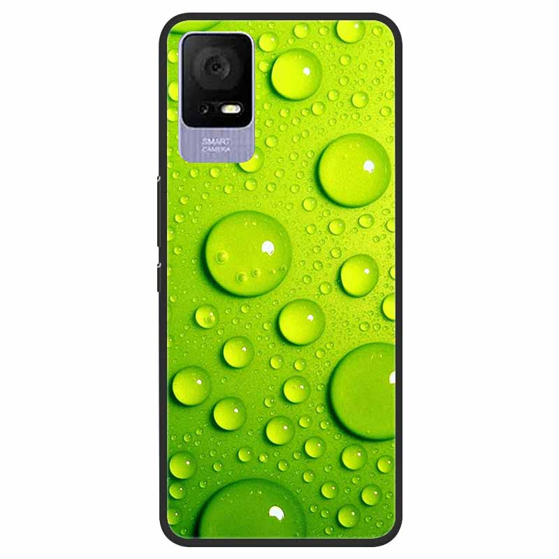 For TCL 405 / 406 / 408 / T506 Case Flower Marble Black Bumper Soft TPU Silicone Cover for TCL 408 405 Phone Cases Lovely Capas