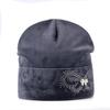 Winter Beanies Hat For Women Rhinestone Butterfly Velvet Hats Ladies Skies Thick Beanies Hats Femal