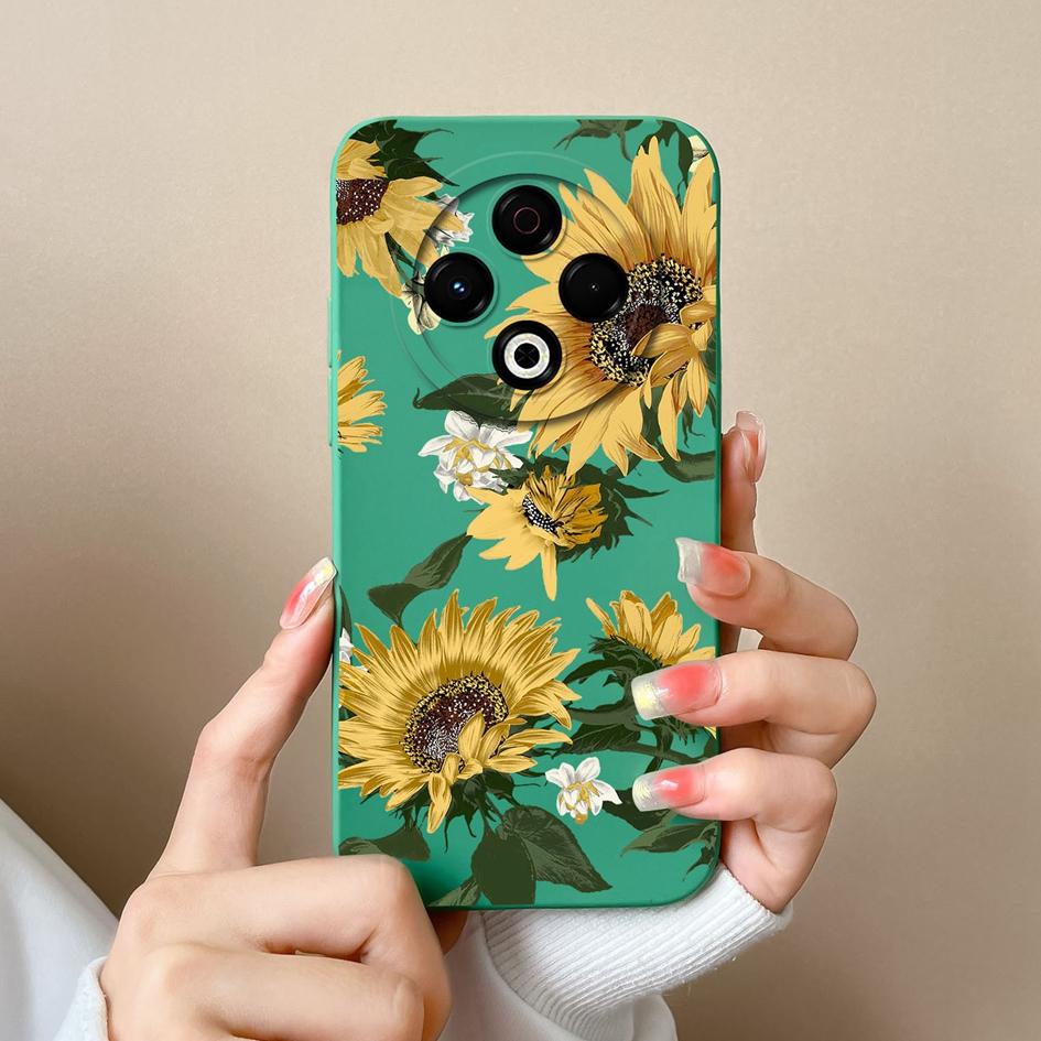 Популярные чехлы для Tecno Camon 30S Sprak 20 30 30C Pro GO 1 2025 Pop 9 4G 5G красочные подсолнухи противоскользящий мягкий жидкий силиконовый бампер для чехлов Tecno