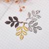 30Pcs/Set Leaf Filigree Wraps Connectors Metal Charm Diy Findings Jewelry Making