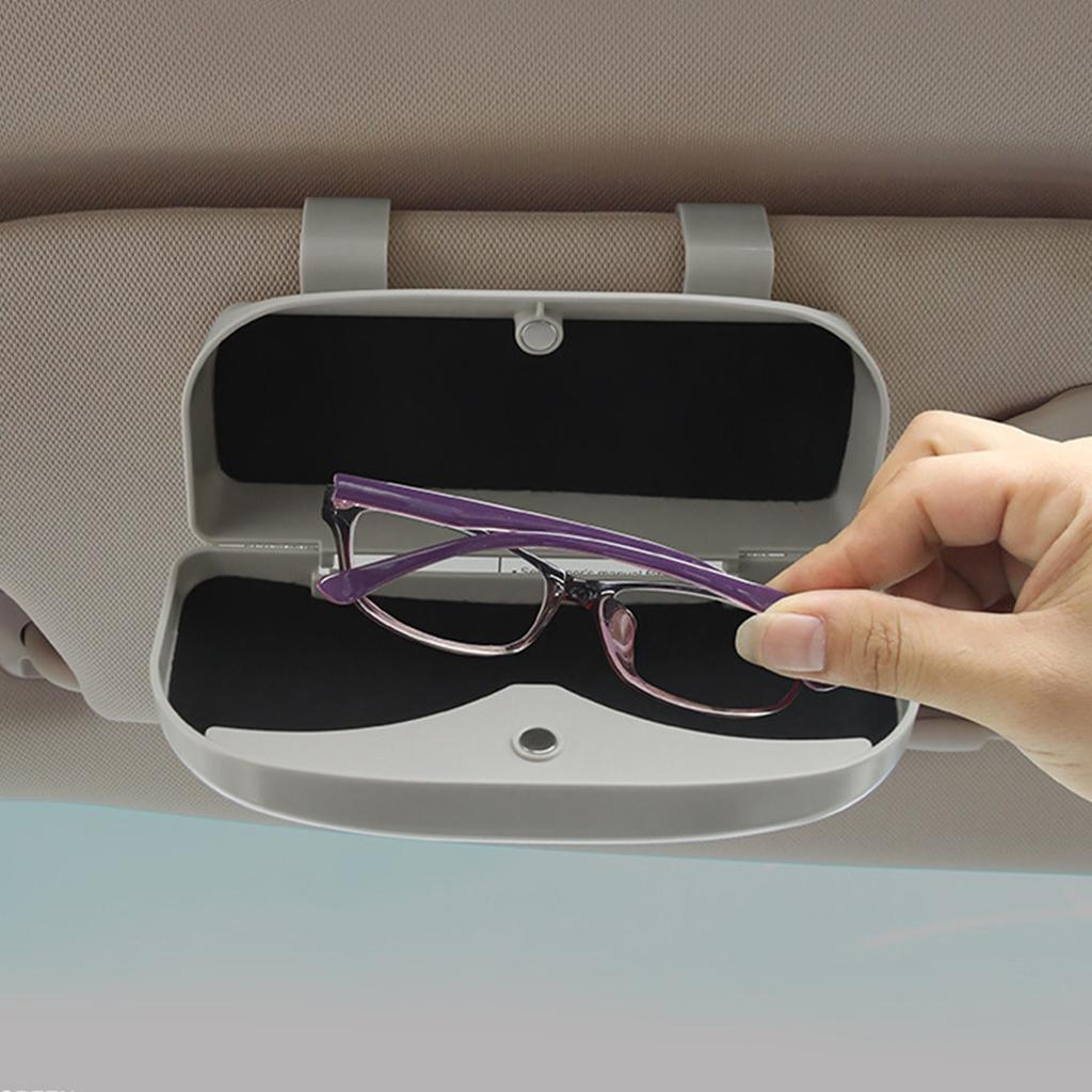 Car Glasses Case Magnetic Sun Visor Glasses Holder Sunglasses Storage Box Holder Automotive Interior Storage Visor Car Holder
