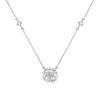 rose nebula necklace - moonlight white