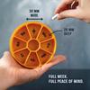 1/2Pcs Sun Moon AM/PM 7 Day Pill Organizer 2-in-1 Ratcheted Weekly Rotation Pill Case with 7 Slots 3D Printing Pill Planner Box
