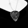 Heart Necklace Guitar Pick Pendant Necklace Friend Evil Jewelry Gift