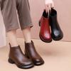 Low-heeled Martin Boots Women's First-layer Cowhide Comfortable Soft-soled Women's Short Boots Flat-soled Boots Women's Velvet Cotton Boots