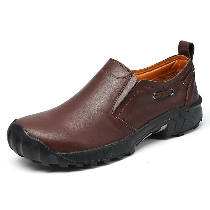 Модные мужские повседневные кроссовки Кожаные мужские лоферы Обувь без застежек Мужская обувь для вождения Горячая распродажа Мокасины Ручной работы Дышащая обувь для ходьбы