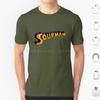 Soupman Funny Logo T Shirt Big Size 100 Cotton Superhero Comicbook Funny Superhero Soup Logo Comics