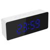 12H/24H USB Charging Digital LED Display Mirror Thermometer Snooze Alarm Clock