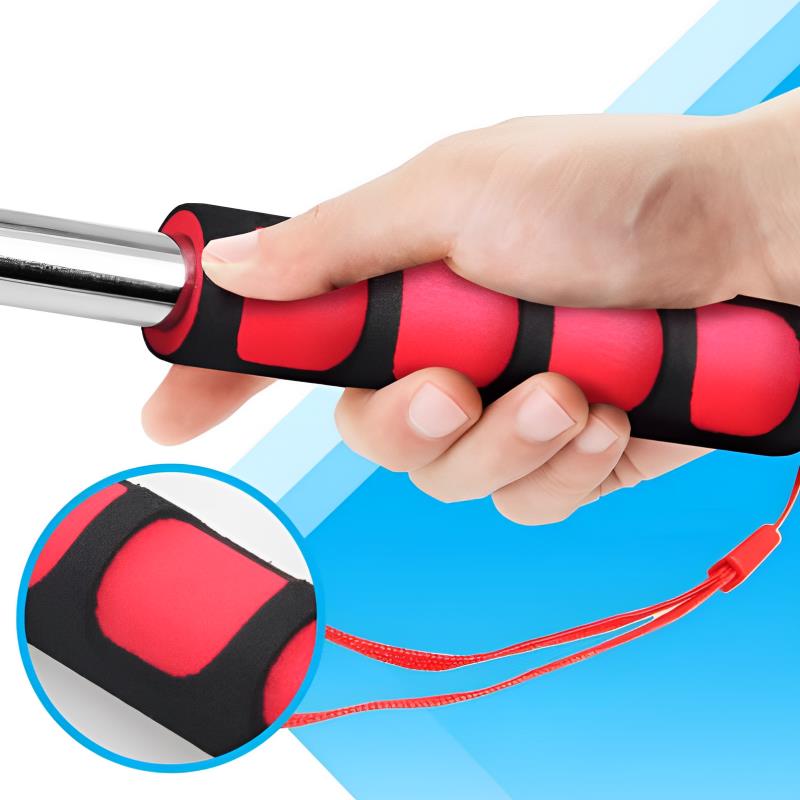 1.2/1.6M Handle Flagpole Telescopic Stainless Steel Tour Guide Banner Flagstaff Teaching Stick PPT presentation Flagpole