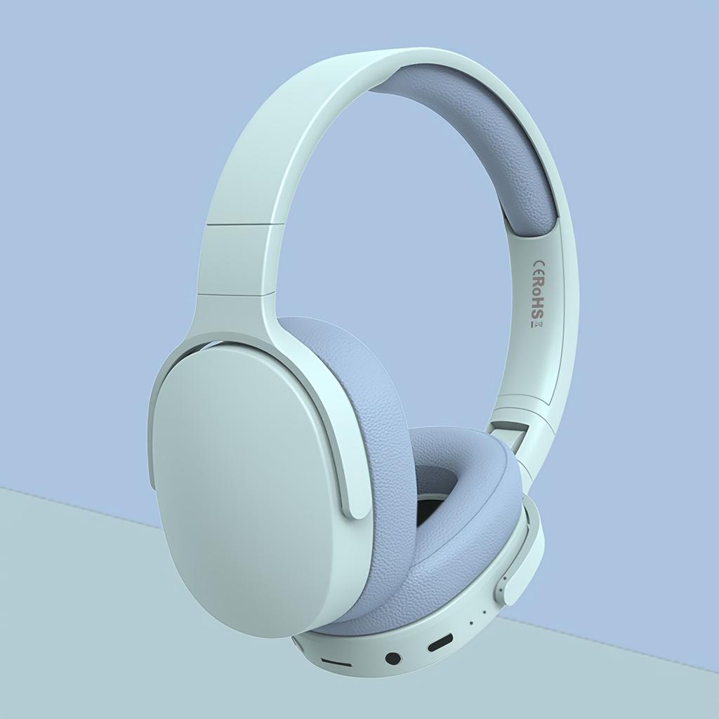 Foldable Wireless Bluetooth 5.3 Headphones 3D Stereo Headset Noise Reduction Music Gaming Earphones with Mic