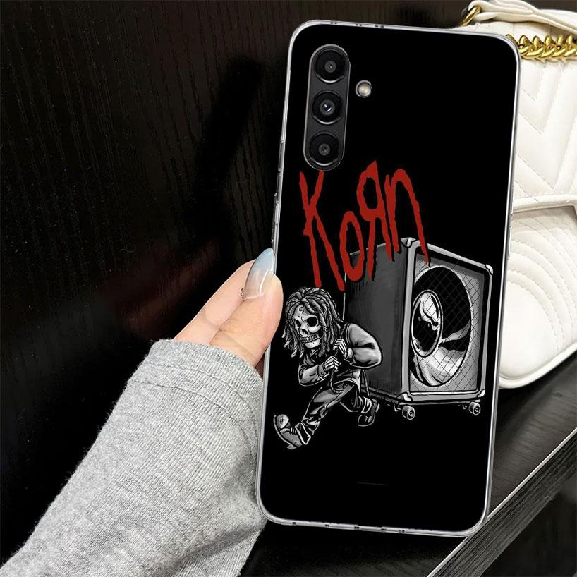Чехол-бампер K-Korn Rock Band для Samsung A17 A16 A56 A36 A26 A15 A55 A35 A25 A14 A54 A34 A24 Чехол для телефона A13 A53 A33 A23 A05S A04S