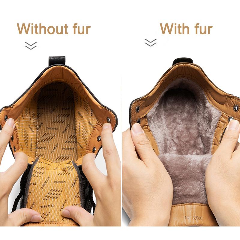 Сапоги из спилковой кожи ручной работы, мужская обувь, удобные ботильоны для мужчин, повседневная обувь, обувь для работы на открытом воздухе