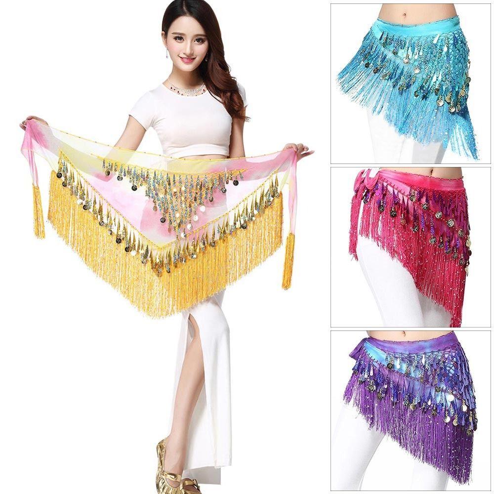 For Thailand/India/Arab Show Costumes Tassels Waist Chain Hip Scarf Belly Dance Belt Dancer Skirt