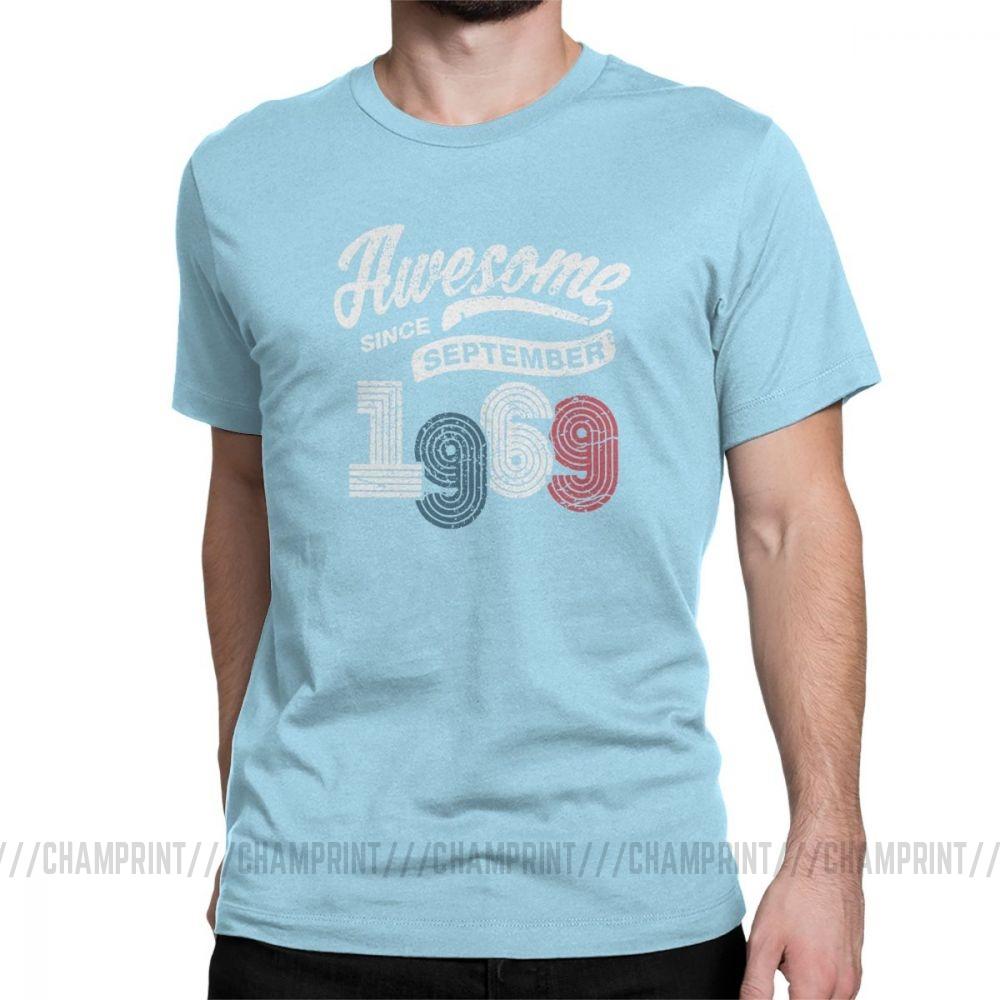 Awesome Since September 1969 T Shirt Vintage 50 Years Old 50Th Birthday Gift Men S T