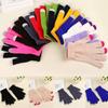 Fashion Elastic Warm Mittens Winter Gloves Touch Screen Full Finger Gloves
