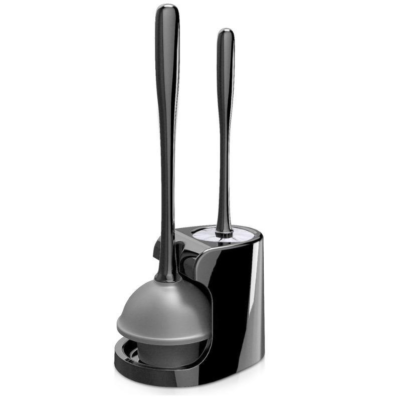 2 In 1 Toilet Brush And Plunger Set For Bathroom Cleaning