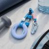Skin-Friendly Stress Relief Toy Soft Silicone Hand Grip Ring Silicone Fidget Toy  Key Chains