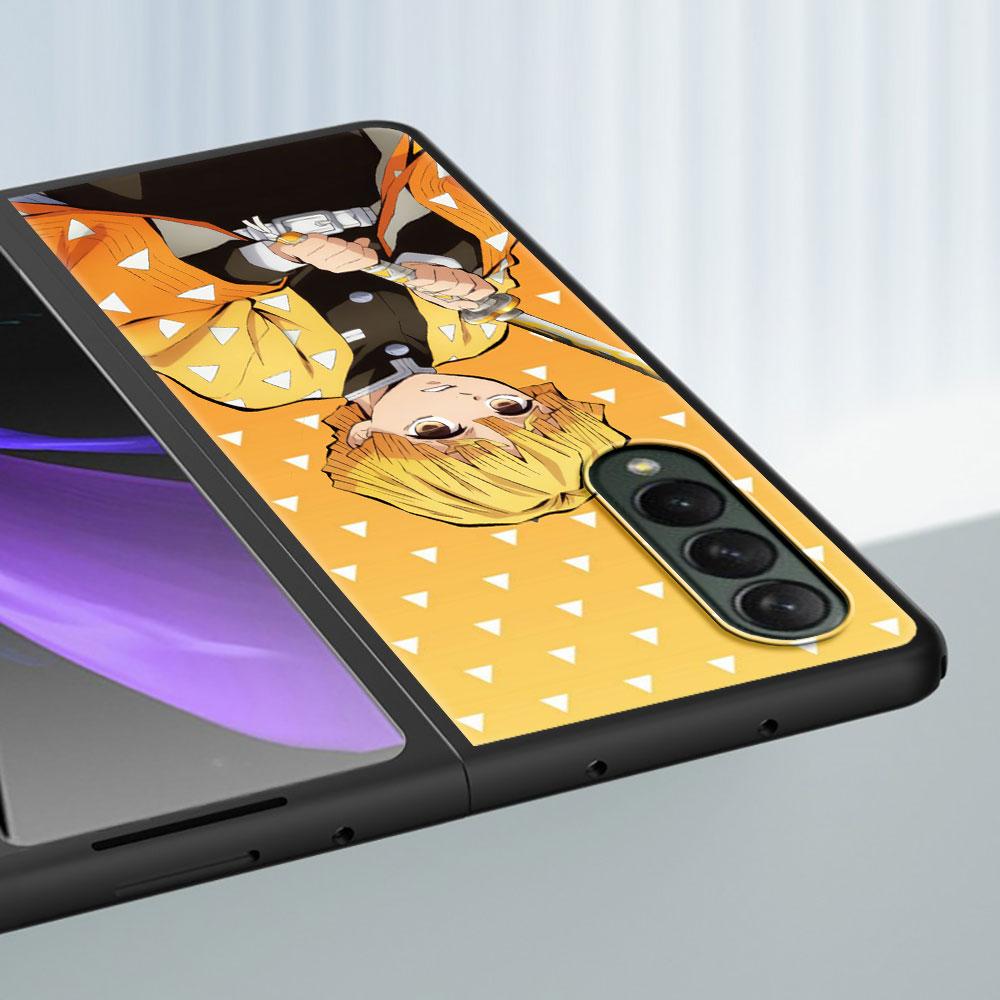 Жесткий чехол для телефона Demon Slayer Cartoon из ПК для Samsung Galaxy ZFold3 Z Fold4 5G ZFold4 Z Fold3 Z Fold 4 Z Fold Print Bag
