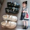 Girls' Princess Shoes Spring and Autumn New Soft Soles Non-slip British Fashion Large Children Sports Casual Leather Shoes