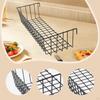 Hanging Wire Basket Cabinets Organizer Farmhouse Supplies Shelf Storage Rack for Garage Grid Panel