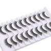 10 Pairs Natural Long False Eyelashes Fluffy Manga Lashes New 3D Mink Eyelashes  Eye Makeup Tool