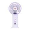 Portable Cartoon Fan: USB Rechargeable Silent Mini Fan with Phone Holder & Strong Wind Power