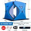 Portable Ice Fishing Shelter Easy Set-up Winter Fishing Tent Ice Fishing Tent  Waterproof &