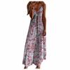 Женское платье макси с принтом и открытой спиной, сексуальное платье без рукавов для пляжа