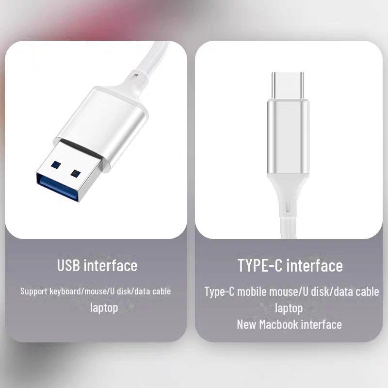 Концентратор Type-C - USB 3.0 для компьютера, телефона, мыши, клавиатуры и кард-ридера