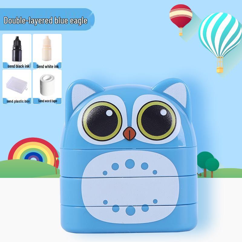 Dual-Layer Children's Two-Color Name Stamp