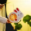 Китайский стиль Кролик Фонарь Мультяшный Ручной работы Фонарь для Праздника Середины Осени Светящийся Люминесцентный Традиционный Ремесленный Фонарь Детский