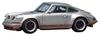 Модель 1/64 Макияж Titan64 Певец 911 Купе Матовый Титановый Серебристый (964)