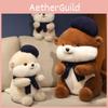 Plush Cute Beaver Toy Soft Short Fur Cuddly Pillow Ideal For Kids Sleepovers