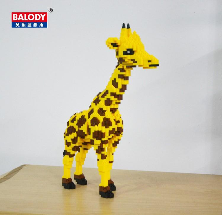 Balody Diamond Blocks Animal Mini Building Bricks Giraffe Cartoon Toys Anime Juguetes Girls Gifts For Collection 16065