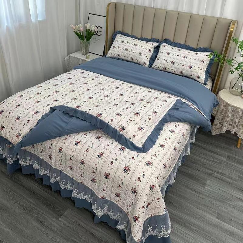 Комплект постельного белья класса А для матери и младенца, 4 предмета, утолщенные стеганые простыни, 3 предмета, комплект маленького жаккардового пододеяльника из бамбукового хлопка, осень, зима