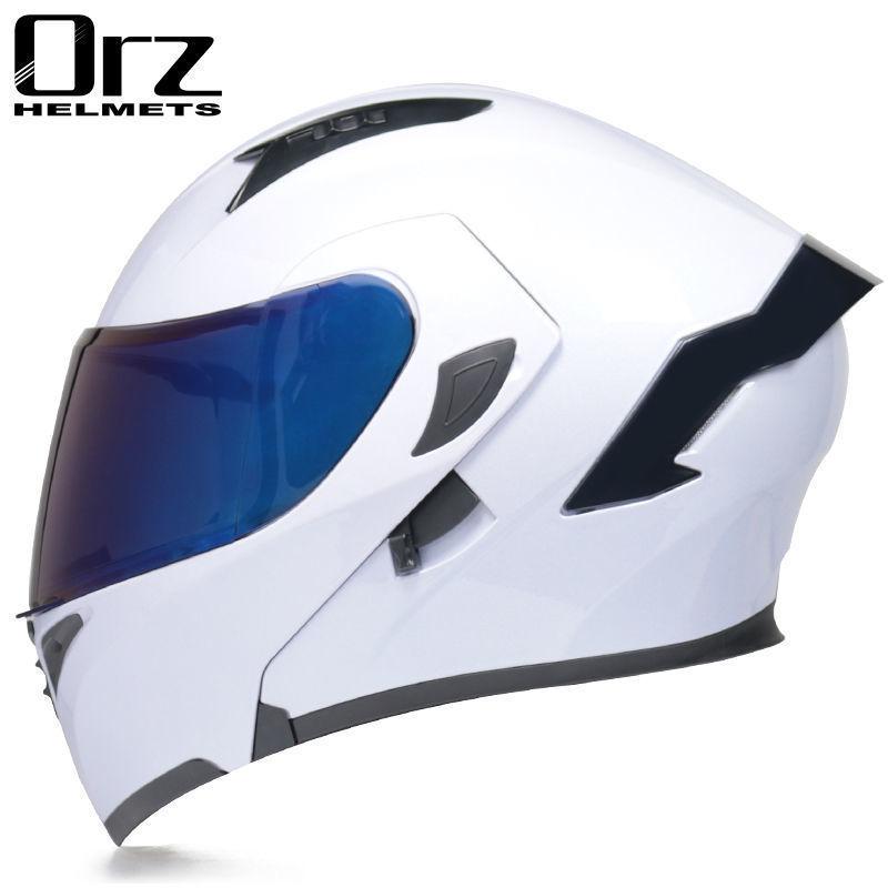 Motorcycle Helmets Men's and Women's Unveiling Helmets Full Helmets Tail Rider Bluetooth Locomotive Men's and Women's Winter Personality Electric