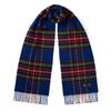 ABRAHAM MOON Merino Wool Muffler 25cm - Blue Stuart