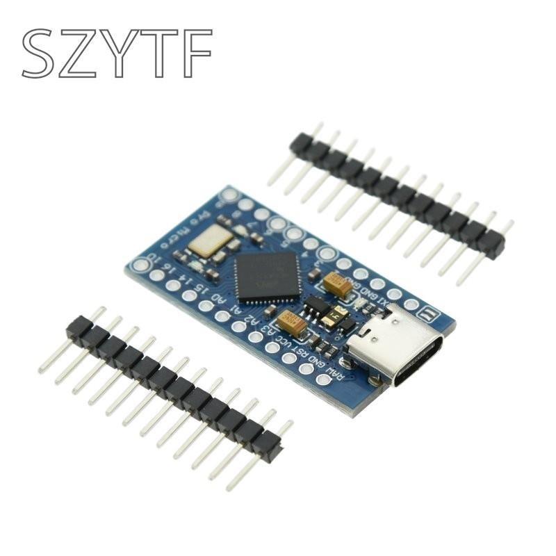 Pro Micro ATmega32U4 5V 16MHz Replace ATmega328 For Pro Mini With 2 Row Pin Header For Leonardo Mini Usb Interface