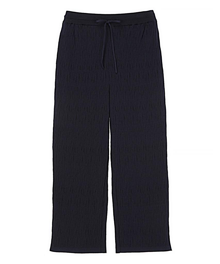 Jilseutyueoteunyuyogmaen Pleated Knit Pants - Dark Navy (Jnsw6B605N3)