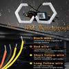 1Set 12V 24V RGB Hexagon Angel Eyes Halo Rings Retrofit Headlight Car Motorcycle Switchback White DRL+Amber Turn Signal Light