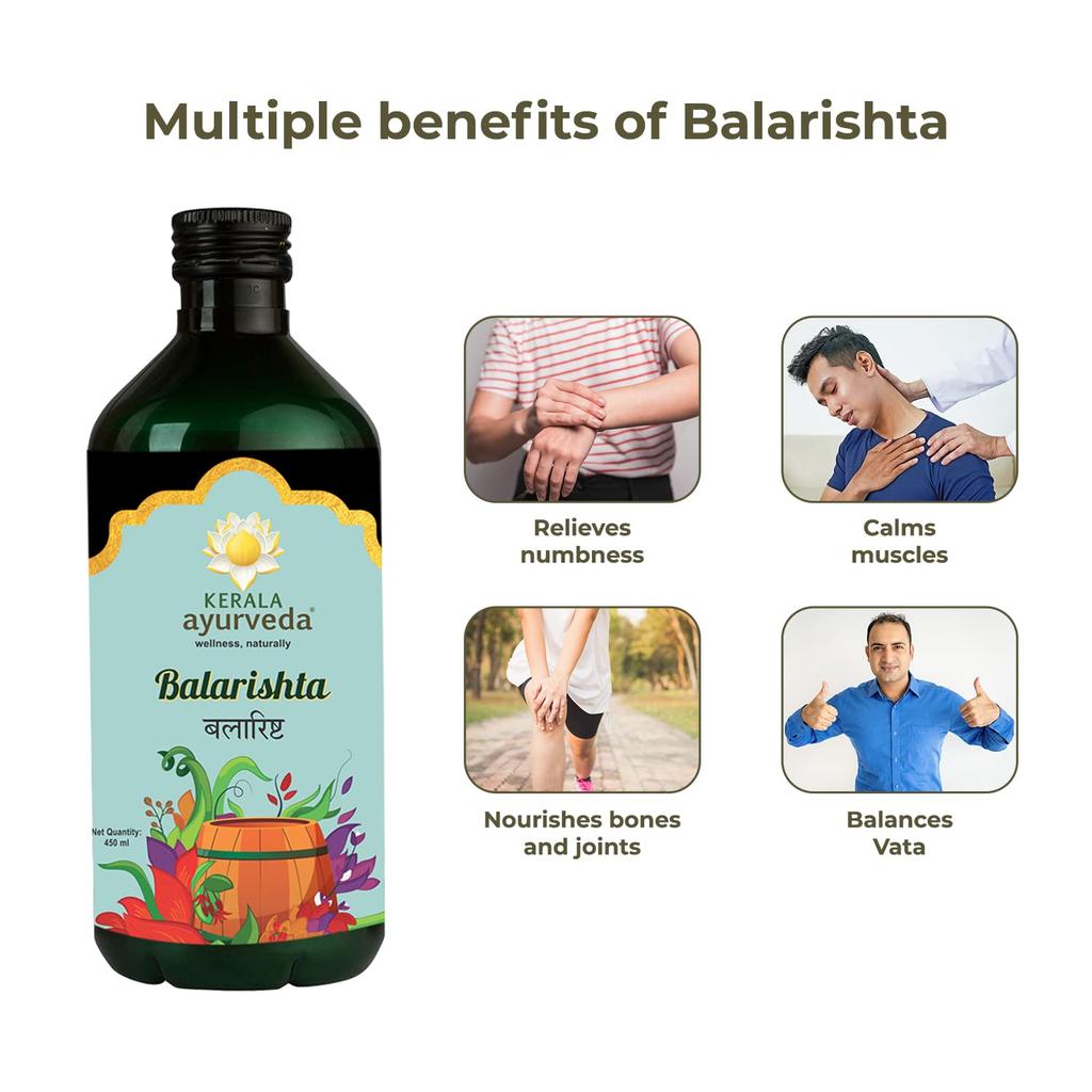 Kerala Ayurveda Balarishta 450 Ml Herbal Tonic For Bone And Muscle Strength With Vata Balance Support
