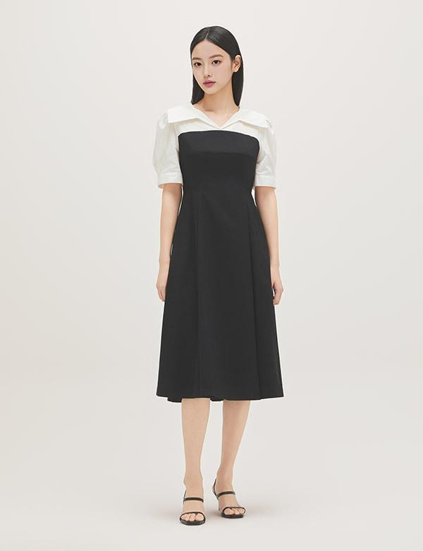 ROEM Плетеное платье-макси с открытым воротником, комплект Rmowg24R12