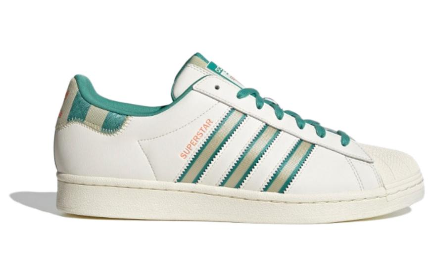 adidas Кроссовки Originals Superstar 'Кремово-белый Зеленый Золотой' IE2931