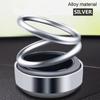 Solar Energy Car Double Loop Rotary Suspension Dashboard Perfume Seat Air Freshener Auto Aromatherapy Diffuser Interior Decor