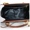 Auth FENDI Pecan Stripe Boston Bag 2Way Brown PVC Canvas Women’s fe8833ss