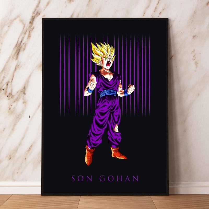 Семь фигурок Dragon Ball, принты и принты, высококачественное искусство для украшения стен гостиной