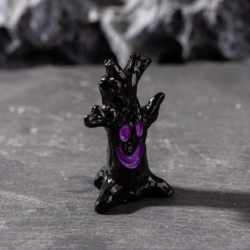 Украшения на Хэллоуин Микро Ландшафтные Украшения Аксессуары Волшебник Призрак Тыква Кролик Летучая Мышь Дерево Волшебный Дом Украшения из Смолы