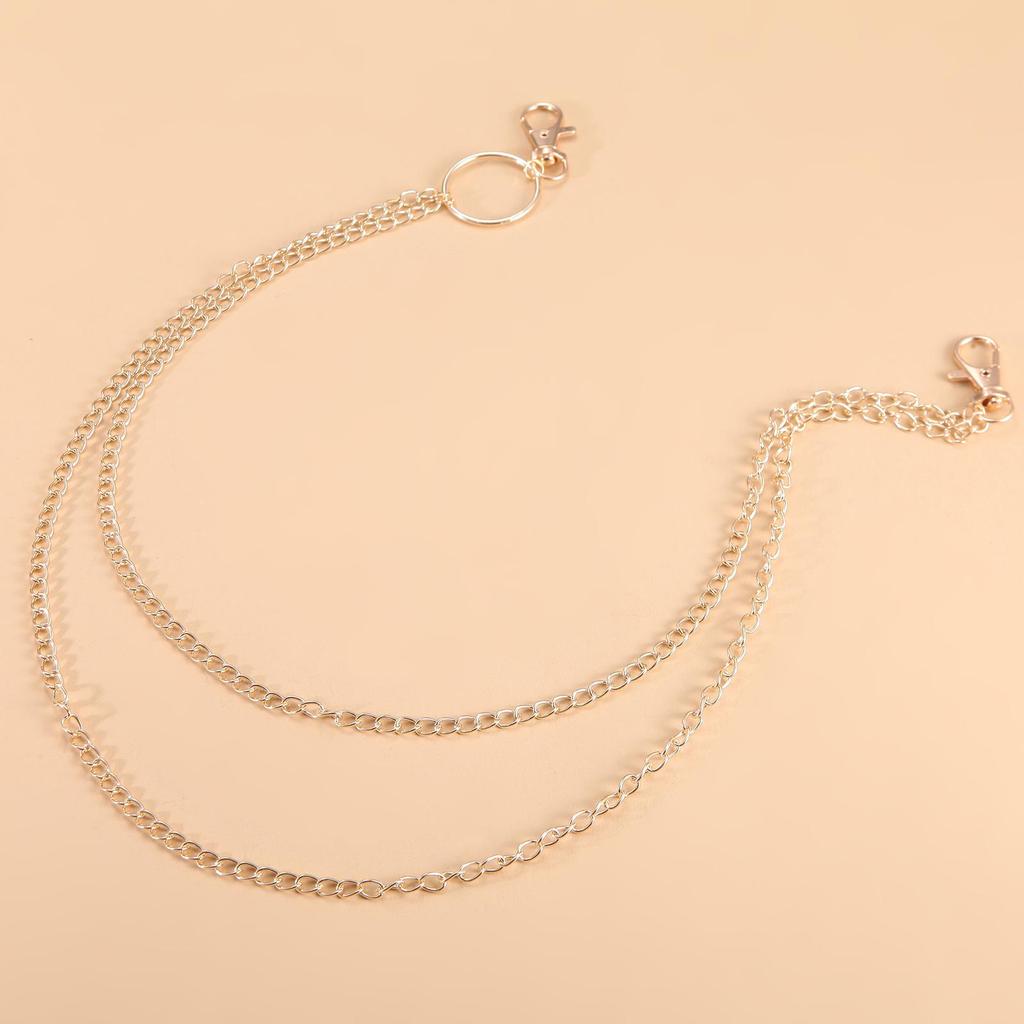 Европейская и американская хип-хоп панк модная цепочка на тело - трендовая цепочка на талию и брюки