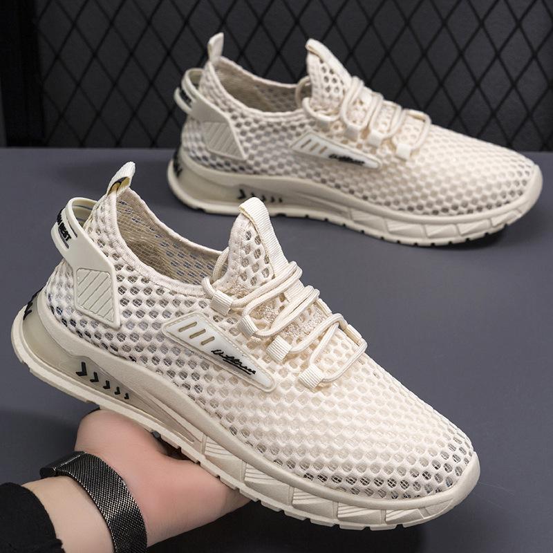Oversized Men's Shoes Hollow-out Breathable Casual Net Shoes Men's Summer Style All Sports Fashionable Shoes